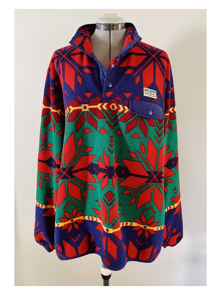Polo Ralph Lauren Sz Xl Mens Sun Valley Fleece Fair Isle Pullover